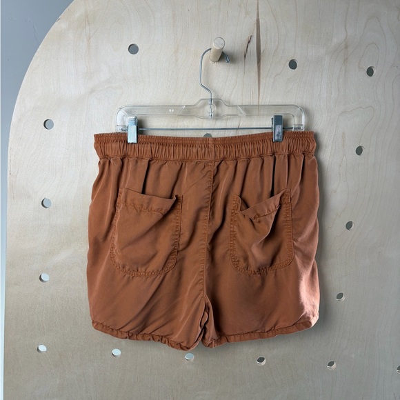 Quince Vintage Wash Tencel Utility Short in Terracotta Size Large - Picture 5 of 7